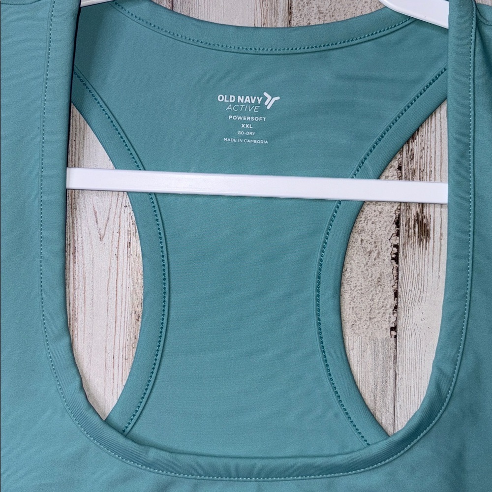 Women's Teal Sports Tank - Picture 3 of 6